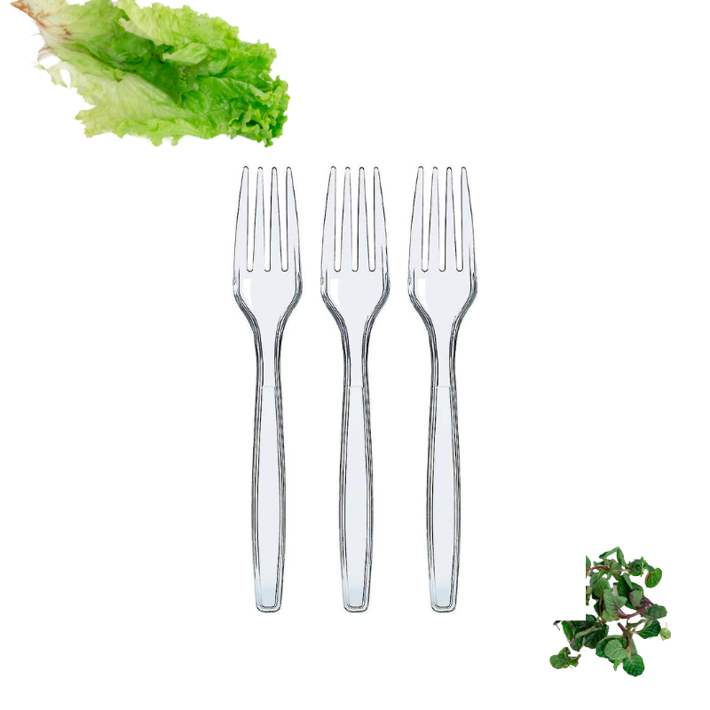 Transparent Forks 1 Pack (100 Pieces)