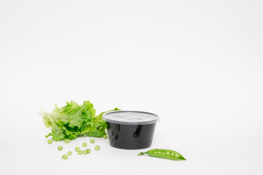 Black Round Container (16oz)