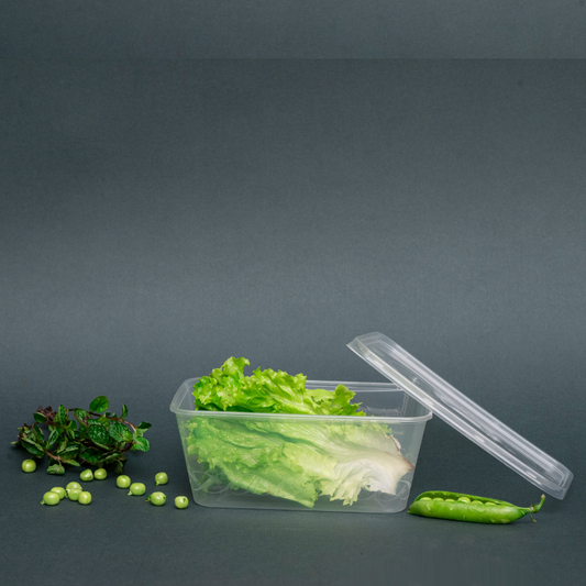 Transparent Square Container (1000ml)