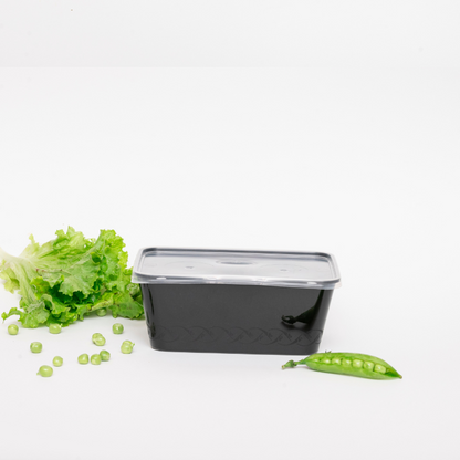 Black Square Container (1000ml)