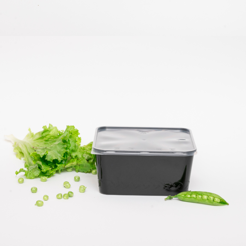 Black Square Container (1500ml)