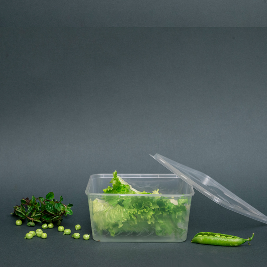 Transparent Square Container (1500ml)