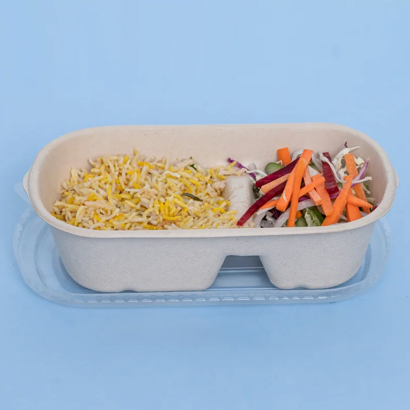 Bagasse Compartment Container