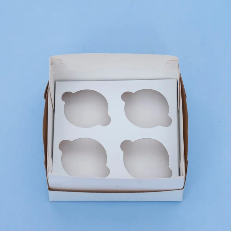 4 cup cake Box