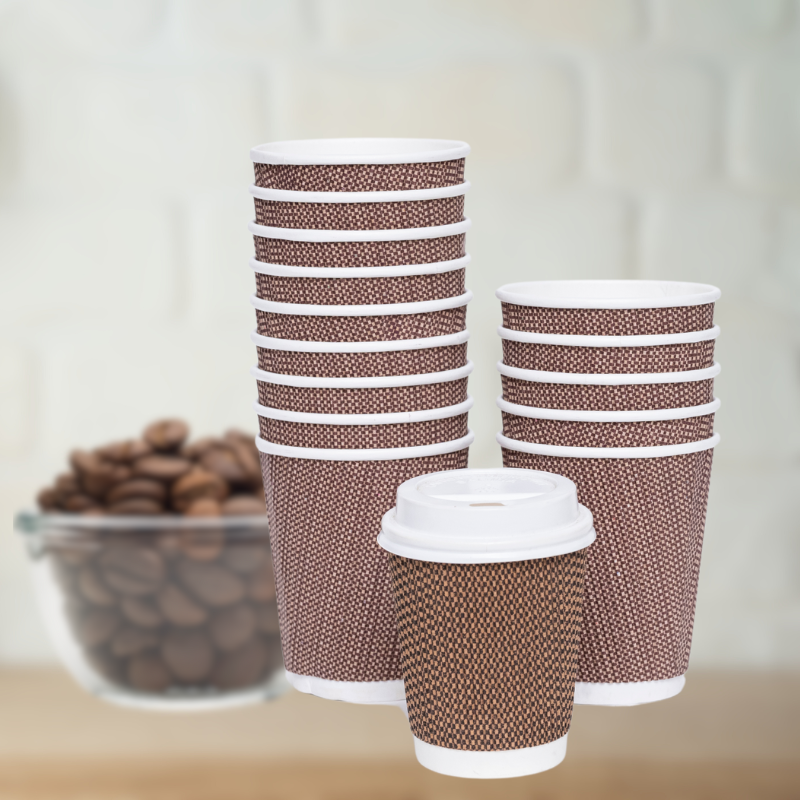 Coffee Ripple Cup with Lid (6oz)