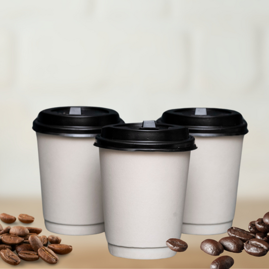 Coffee Cup Double Wall with Lid (8oz)